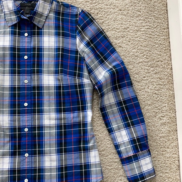 J. Crew Plaid Perfect Fit Shirt - Picture 4 of 7
